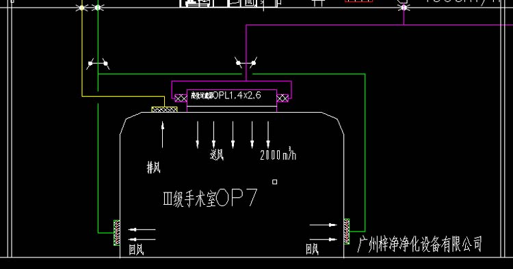 Ⅲ級手術(shù)室送風天花送風回風方式